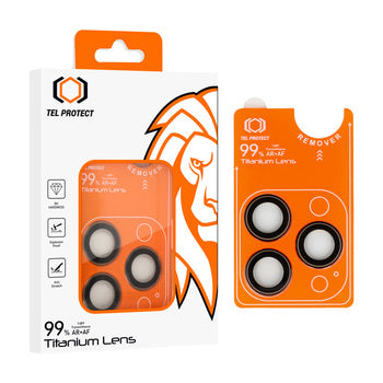 Kaitseklaas Tel Protect Titanium tagakaamerale Iphone 16 Pro/16 Pro Max (hall)