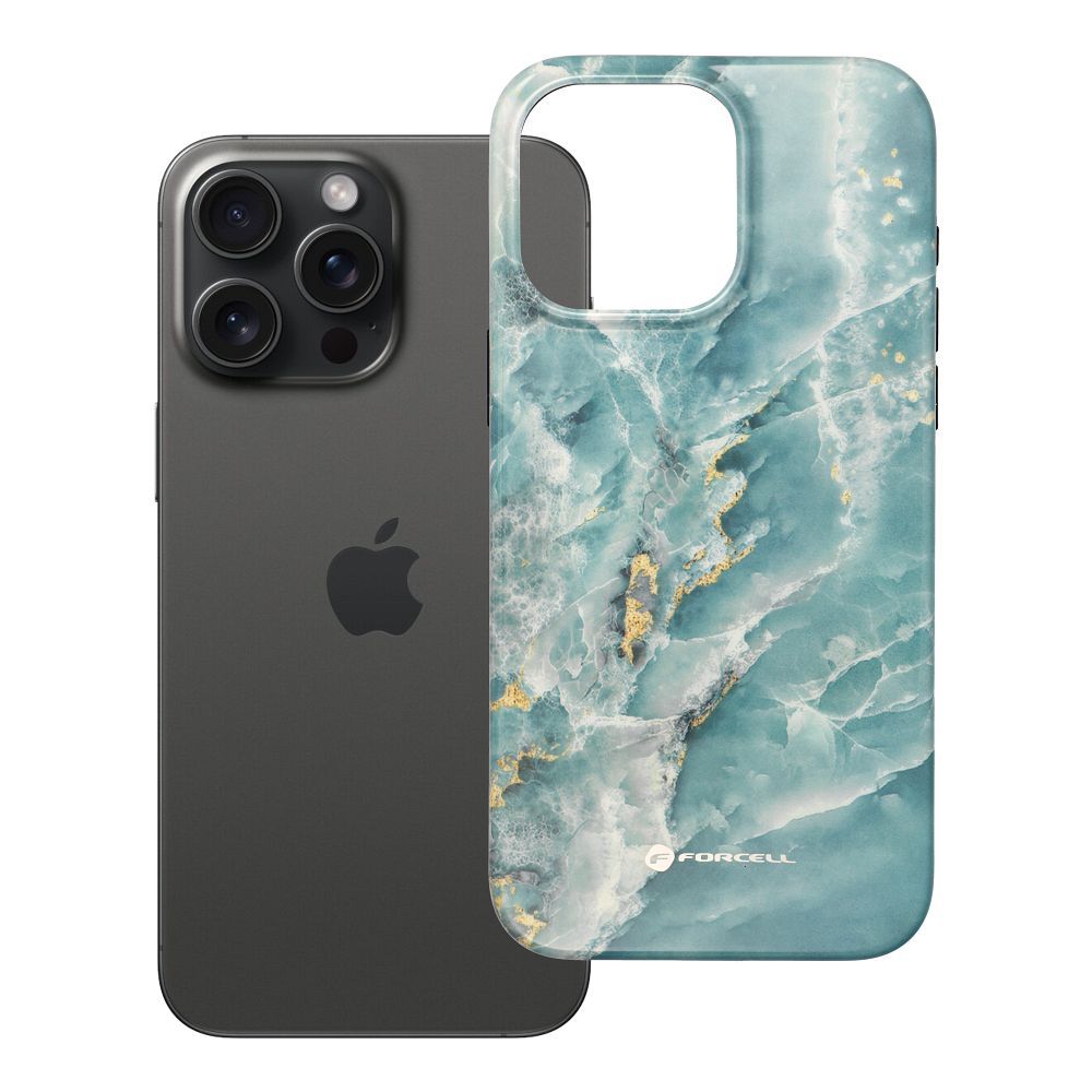 Ümbris F-Protect Mirage Magsafe iPhone 15 Pro Max (roheline marmor)