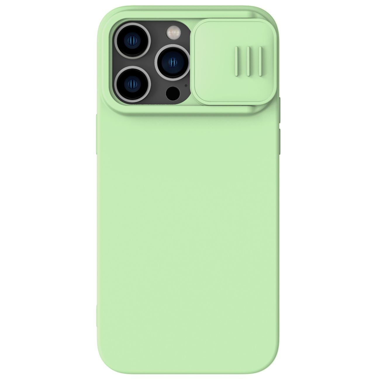 Ümbris Nillkin CamShield Silky Silicone Case for Apple iPhone 14 Pro (roheline)
