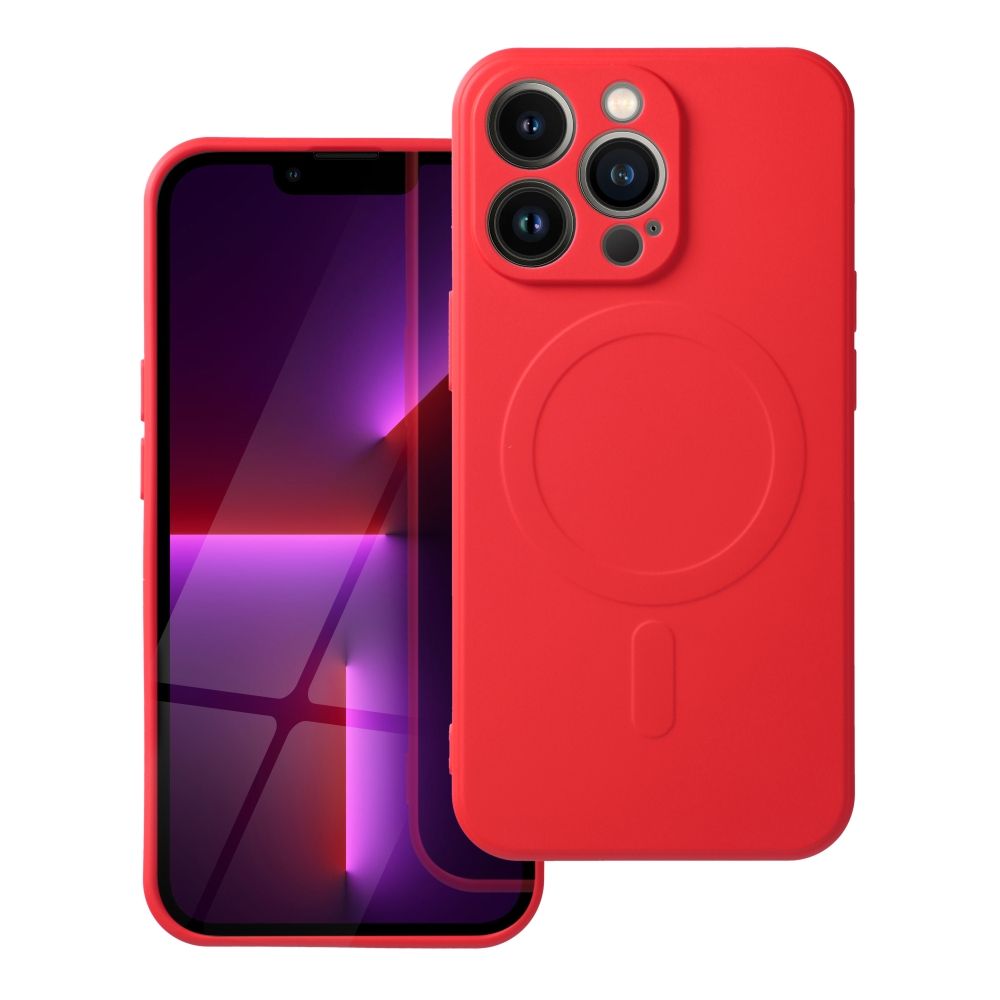 Ümbris Silicone Mag Cover iPhone 13 Pro (punane)