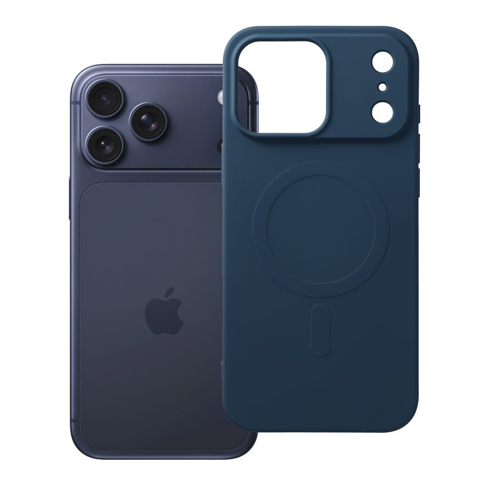 Silicone Mag ümbris iPhone 17 Pro Max (sinine)