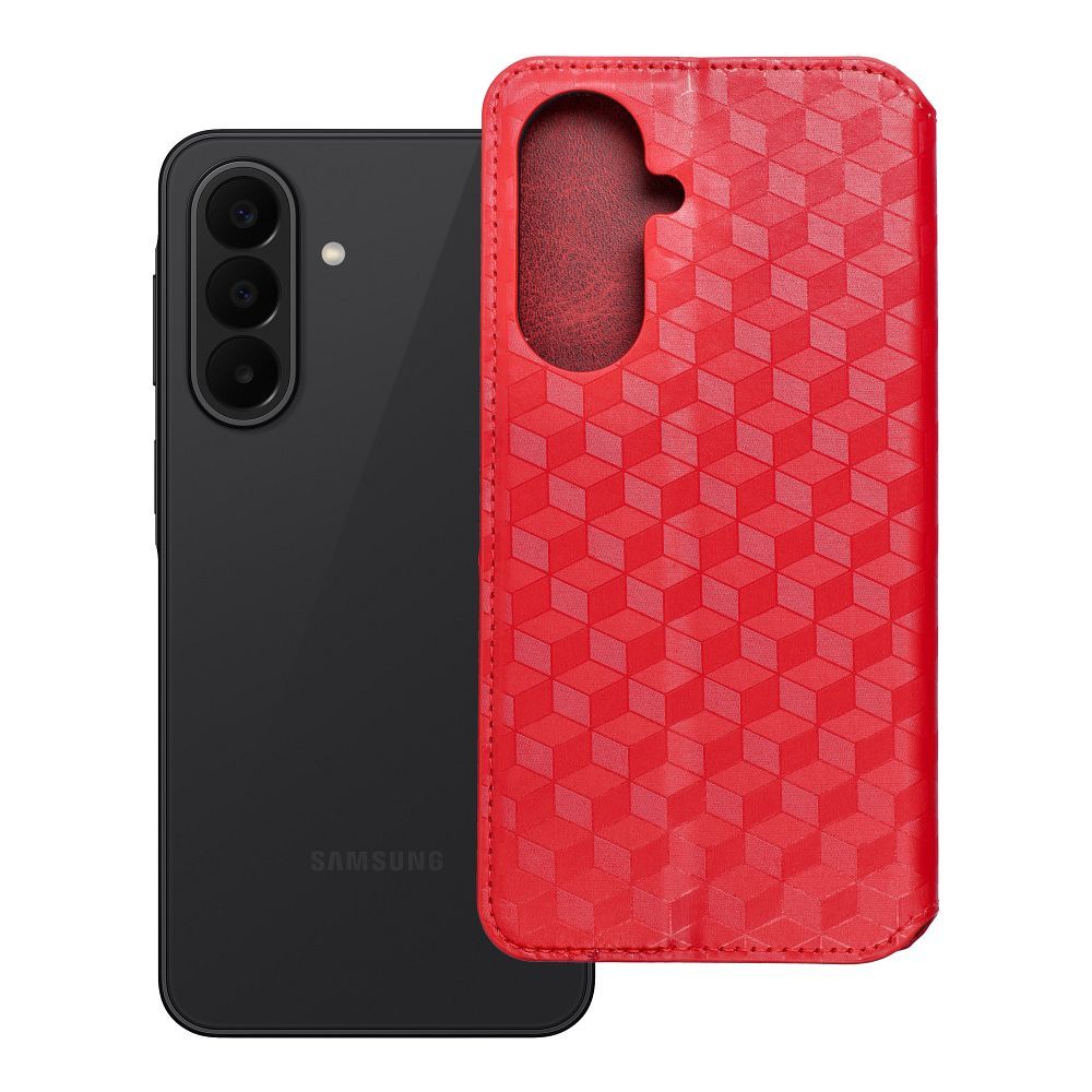 Ümbris kaanega Cubic Book Samsung A27 (punane)