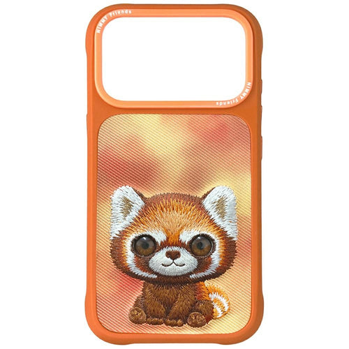 Ümbris Nimmy BIG EYED PET Raccoon iPhone 17 Pro Max  (oranž)