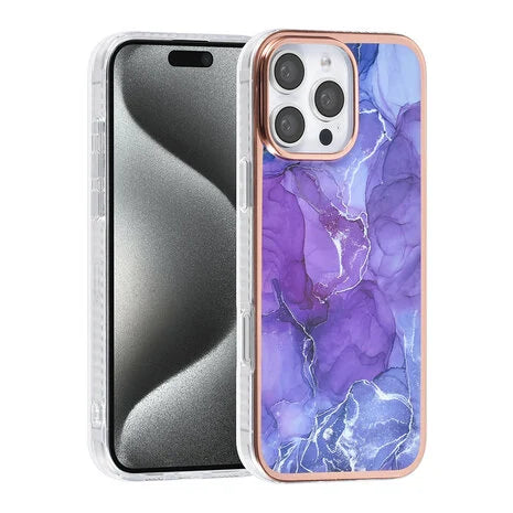 Ümbris TUNIQ Marble iPhone 16 Pro Max (lilla)