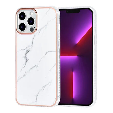 Ümbris TUNIQ Marble iPhone 13 Pro Max (valge)