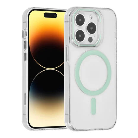 Ümbris MagSafe UNIQ Accessory Hardcase iPhone 14 Pro (läbipaistev/roheline)