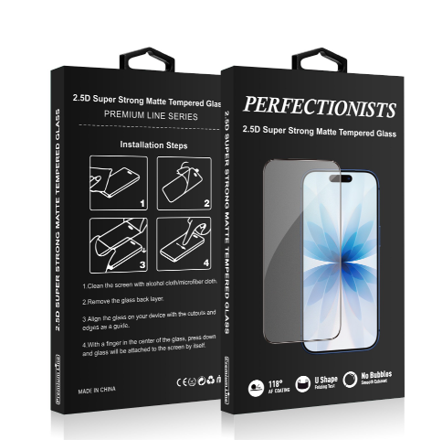 Kaitseklaas 2.5D Perfectionists Strong Matte Apple iPhone 15/ iPhone 16 (must)