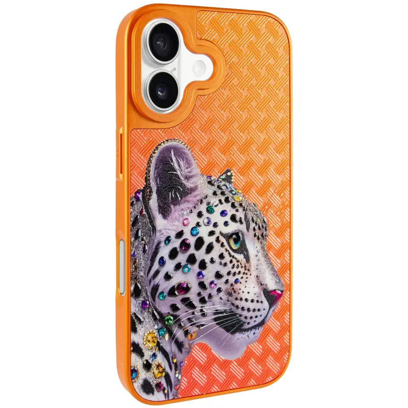Ümbris Crystal Hunt with Magnetic Fit for Apple iPhone 16 (oranz)