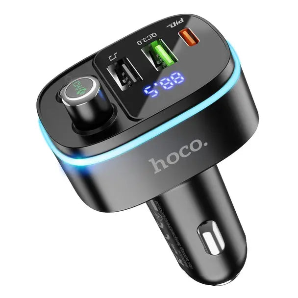 Bluetooth transmitter Hoco, 2 × USB-A + USB-C, QC3.0 PD 20 W, E62 (must)