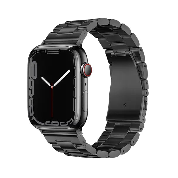 Kellarihm Apple Watch Forcell F-Design FA10 terasest klambriga 42 / 44 / 45 / 49 mm (must)