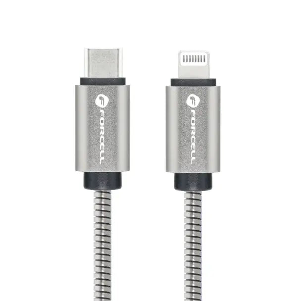 Juhe Forcell C238USB C to Lightning 27W 2 m (hõbe)