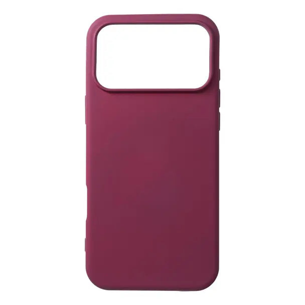 Ümbris iPhone 17 Pro Max / 18 Pro Max Silicone (tume kirsipunane)