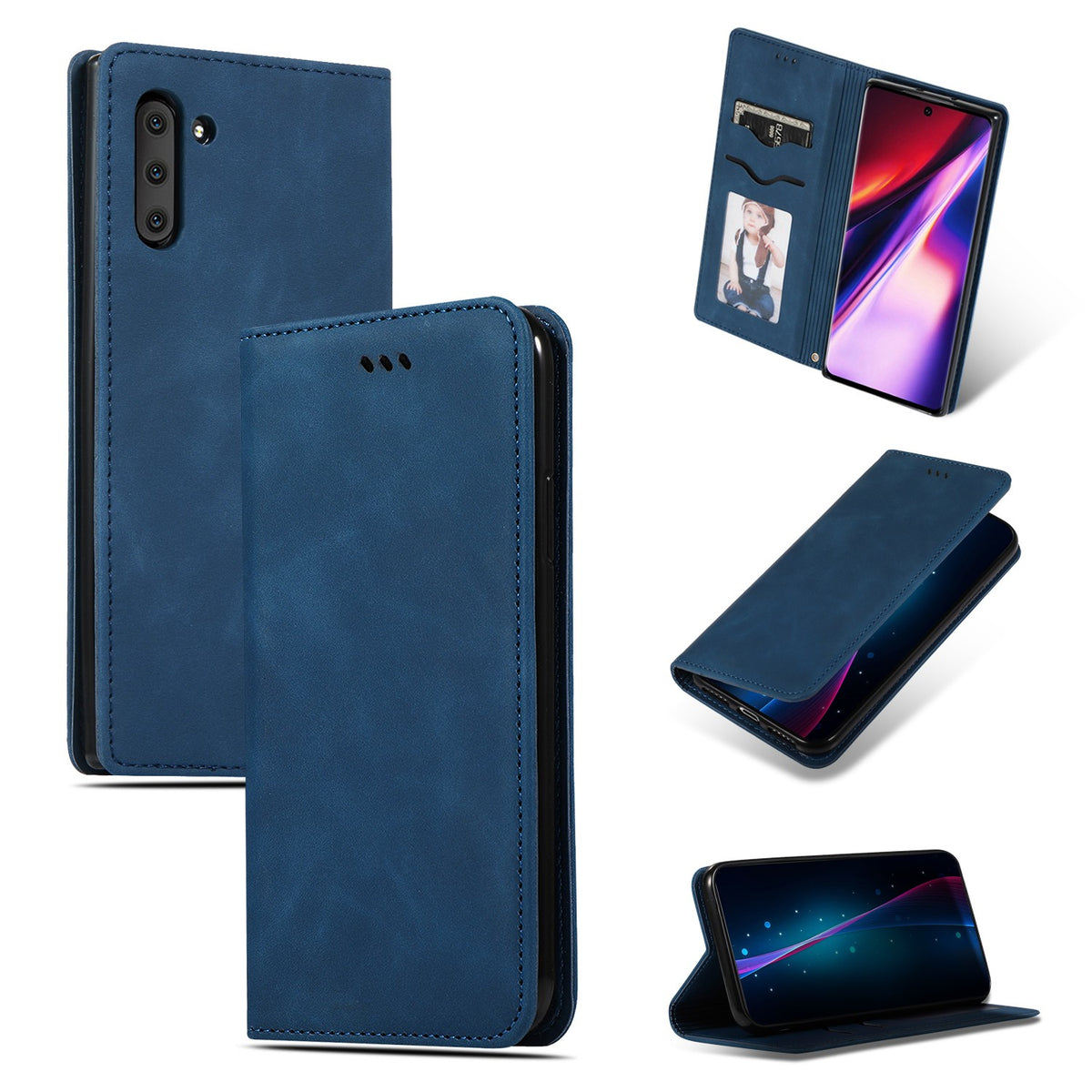 Ümbris kaanega Business Style Samsung A37 5G (sinine)