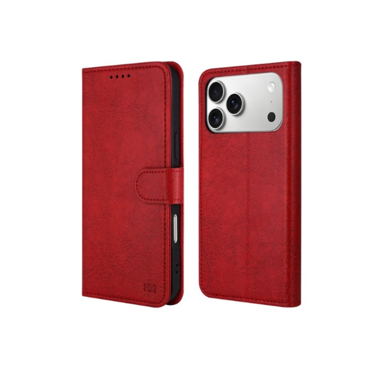 Ümbris kaanega HDD Clasp Wallet Case Samsung A40 (punane)