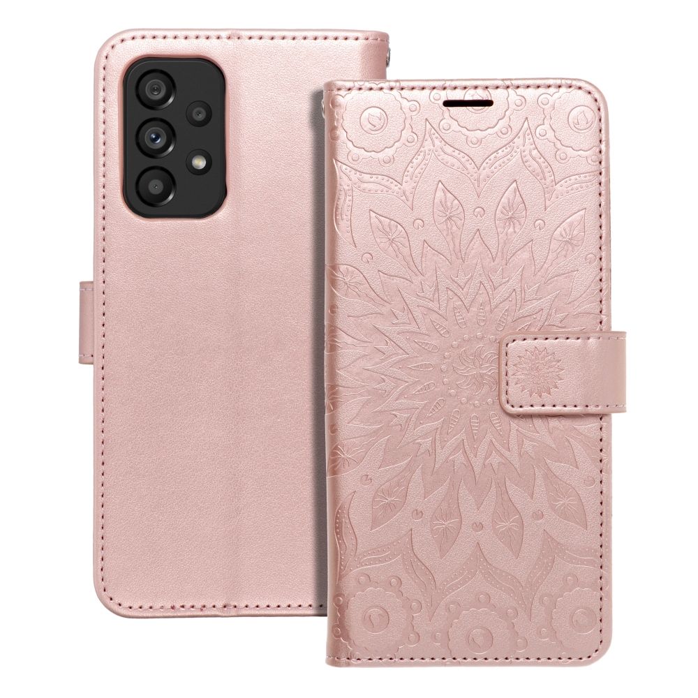 Ümbris kaanega Mezzo Book Samsung A53 (roosa kuldne)