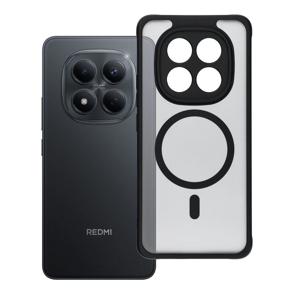 Ümbris FULL MATTE MagSafe Xiaomi  Redmi Note 15 5G (läbipaistev / must)