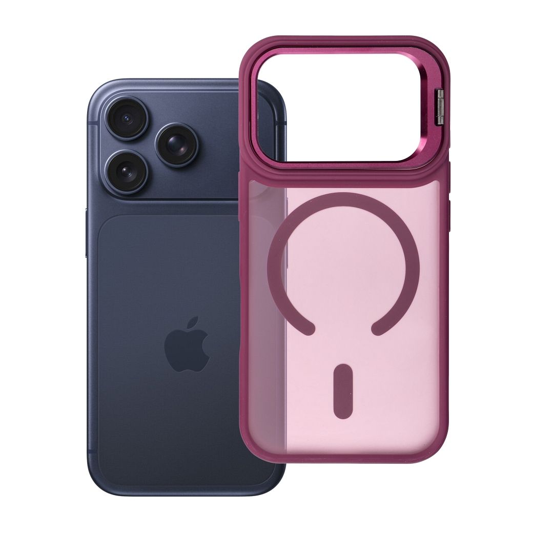 Ümbris Forcell F-Protect Shadow Stand MagSafe iPhone 17 Pro Max / 18 Pro Max (tumelilla)