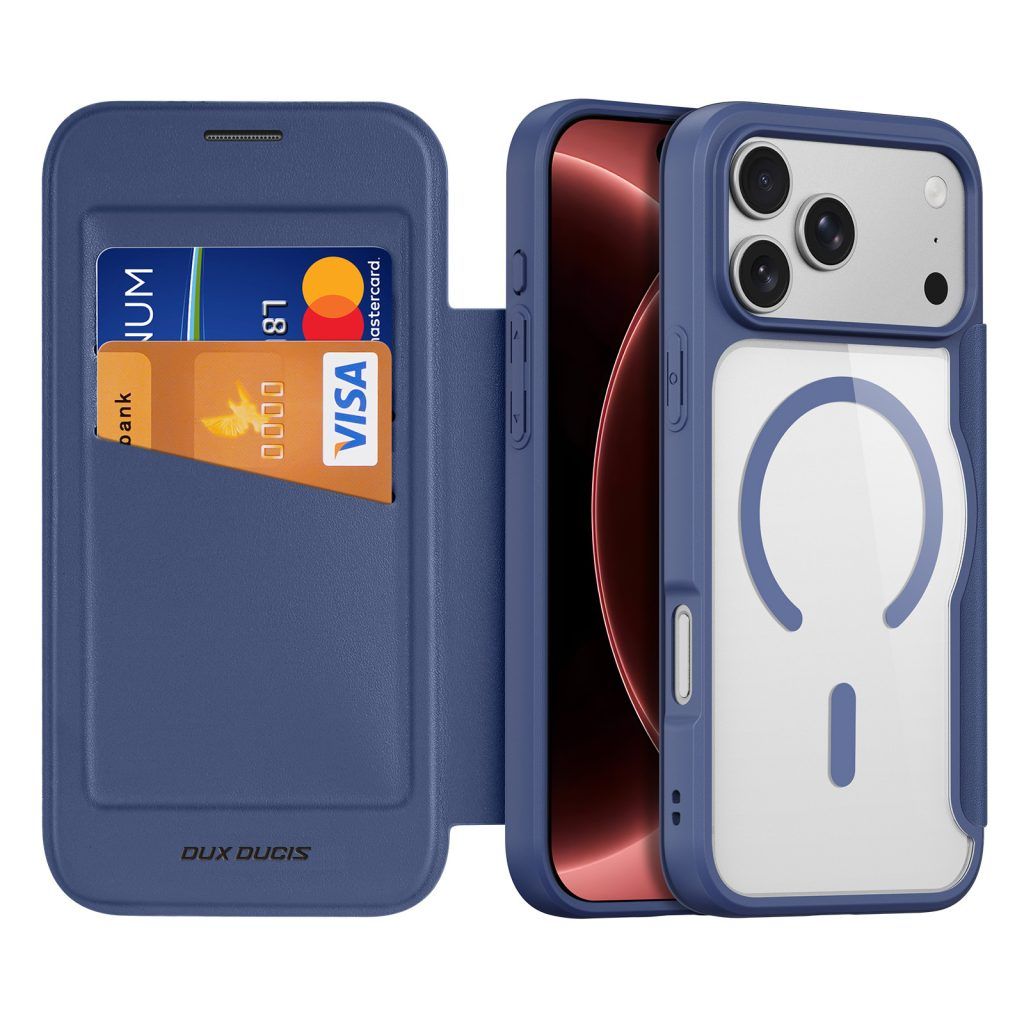Ümbris kaanega Dux Ducis Skin X Pro iPhone 18 Pro (sinine)