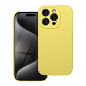 Ümbris Silicone 2mm iPhone 16 Pro Max (kollane)