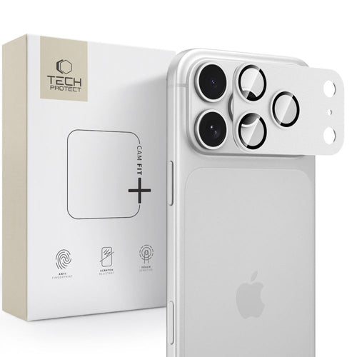 Kaitseklaas Tech-Protect CamFull Fit+ tagakaamerale iPhone 18 Pro Max (hõbe)
