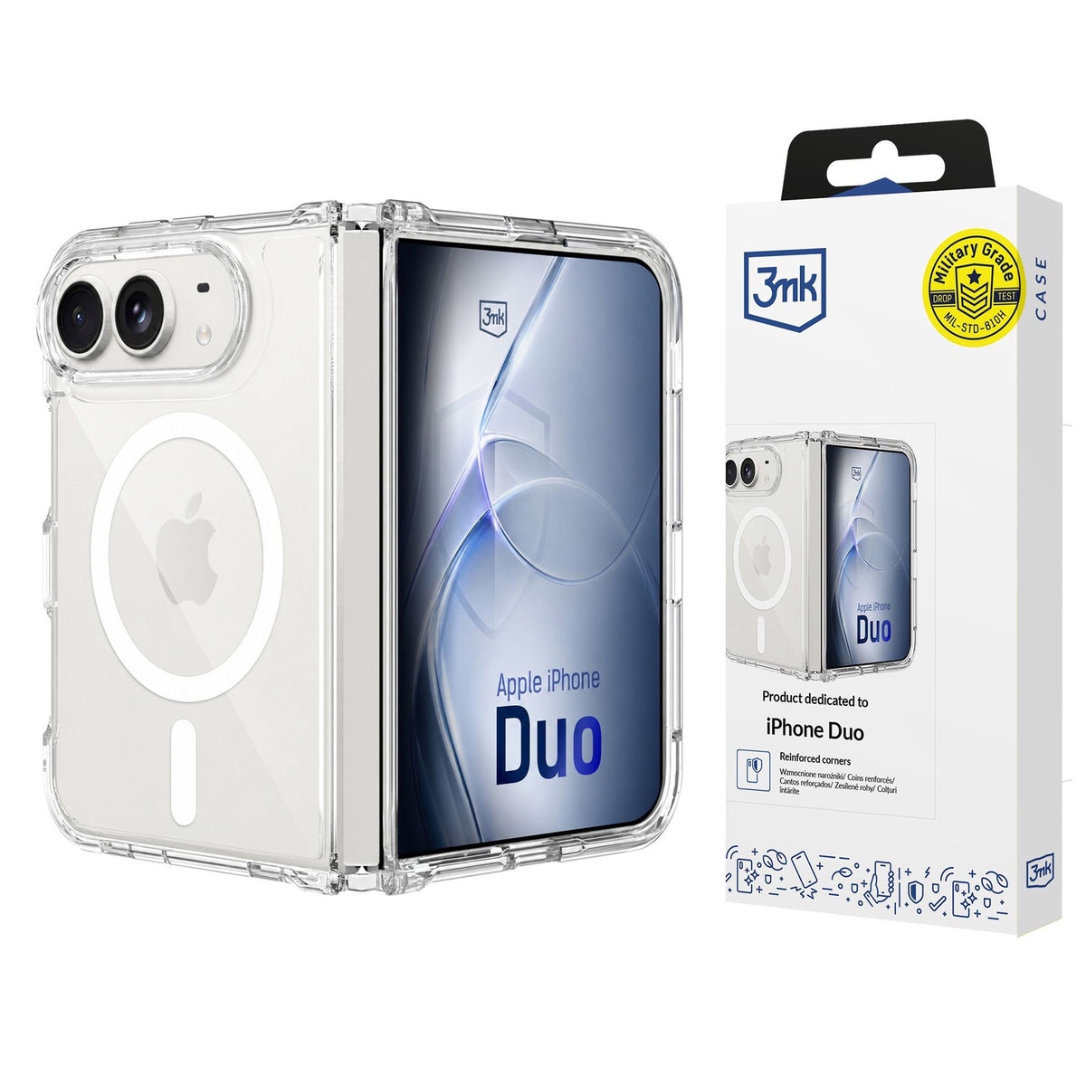 Ümbris 3mk Armor MagSafe iPhone Duo (labipaistev)