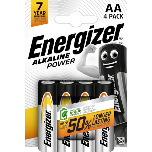 Patarei Energizer AA Power, 4 tk. (hõbe)