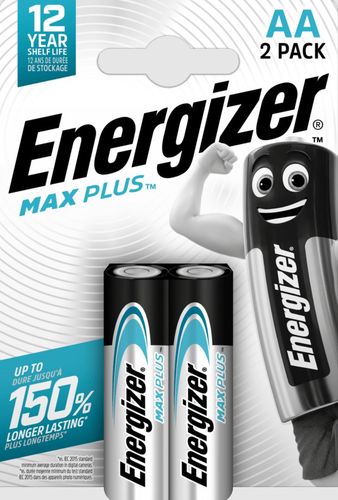 Patarei Energizer AA MAX Plus, 2 tk. (hõbe)