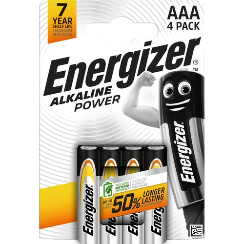 Patarei Energizer AAA Power, 4 tk. (hõbe)