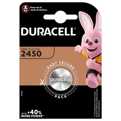 Liitiumpatarei CR2450 3V Duracell, 1 tk. (hõbe)