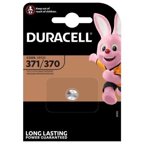 Hõbeoksiidpatarei 371 1.5V Duracell, 1 tk. (hõbe)