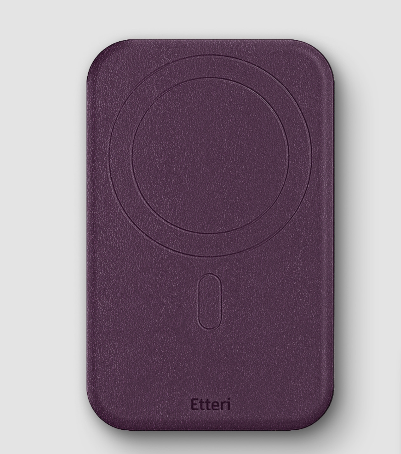 Kaarditasku Etteri Trio MagSafe Wallet Stand (viinamari)
