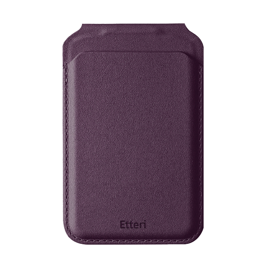 Kaarditasku Etteri Trio MagSafe Wallet Stand (viinamari)