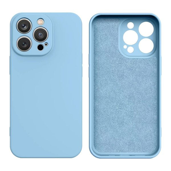 Silicone Case iPhone 14 Pro Max (helesinine)