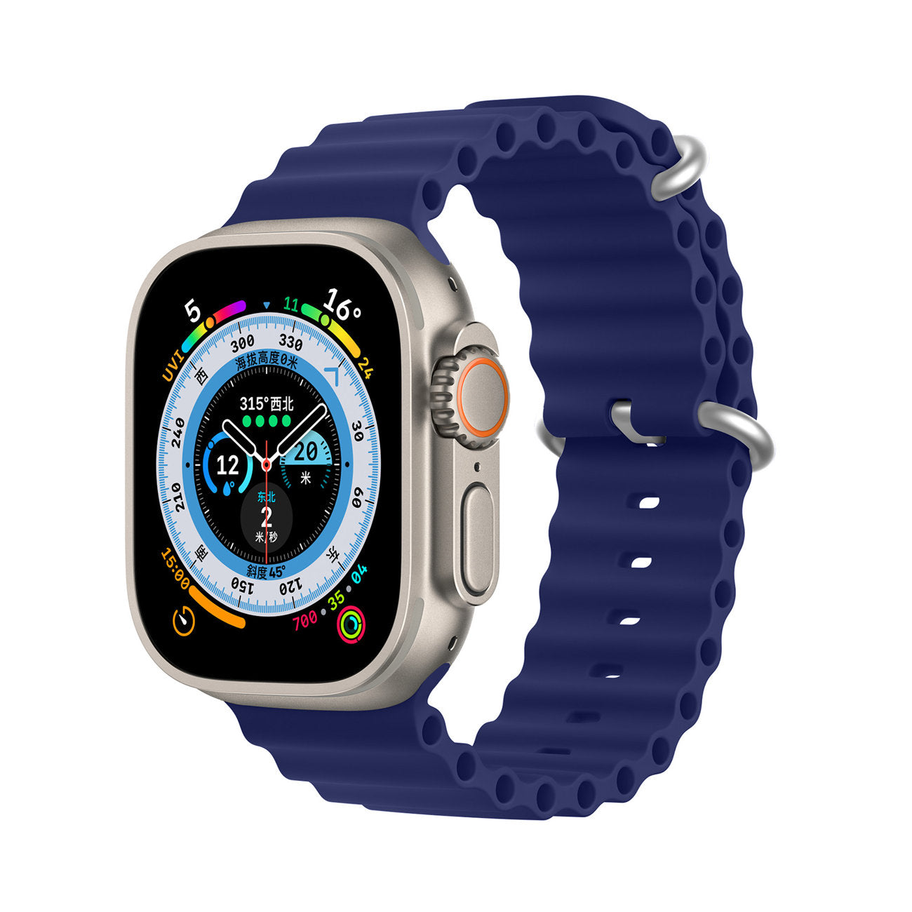 Kellarihm Dux Ducis OceanWave Apple Watch 42 / 44 / 45 / 49 mm (sinine)