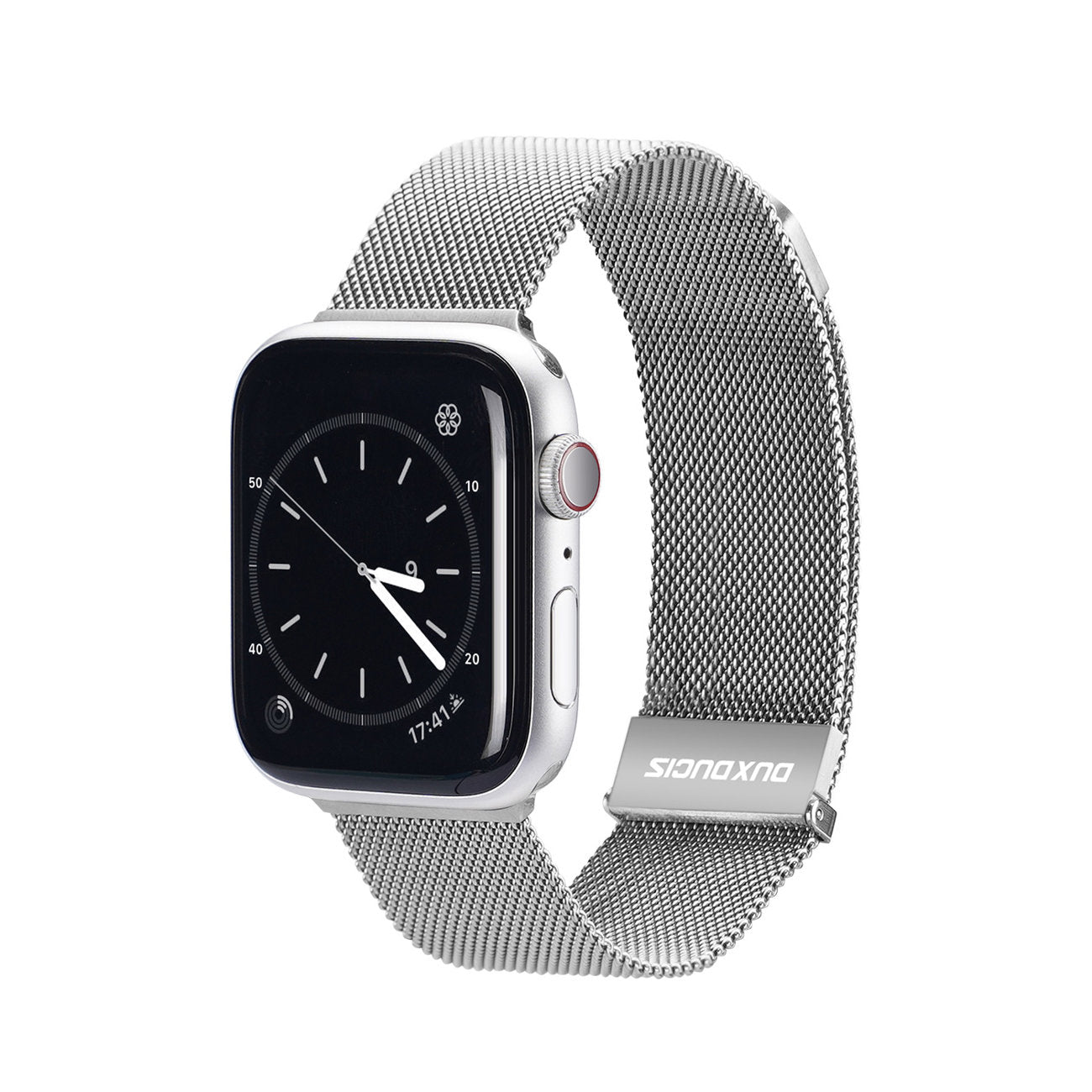 Kellarihm Dux Ducis Milanese Apple Watch 42 / 44 / 45 / 49 mm (hõbedane)