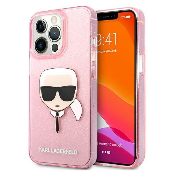 Ümbris Karl Lagerfeld KLHCP13XKHTUGLP iPhone 13 Pro Max (roosa/läbipaistev)