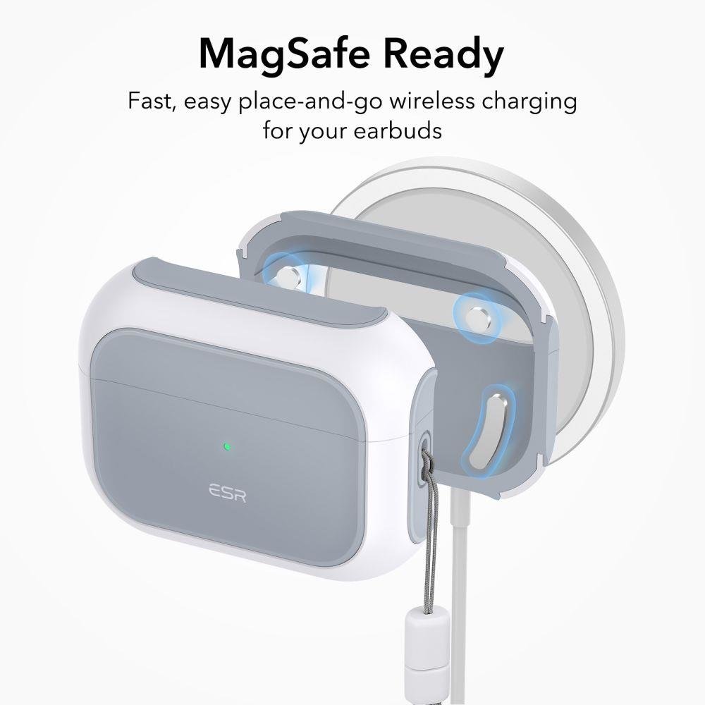 Ümbris ESR Orbit Halolock MagSafe Apple Airpods Pro 2 / 1 (valge)