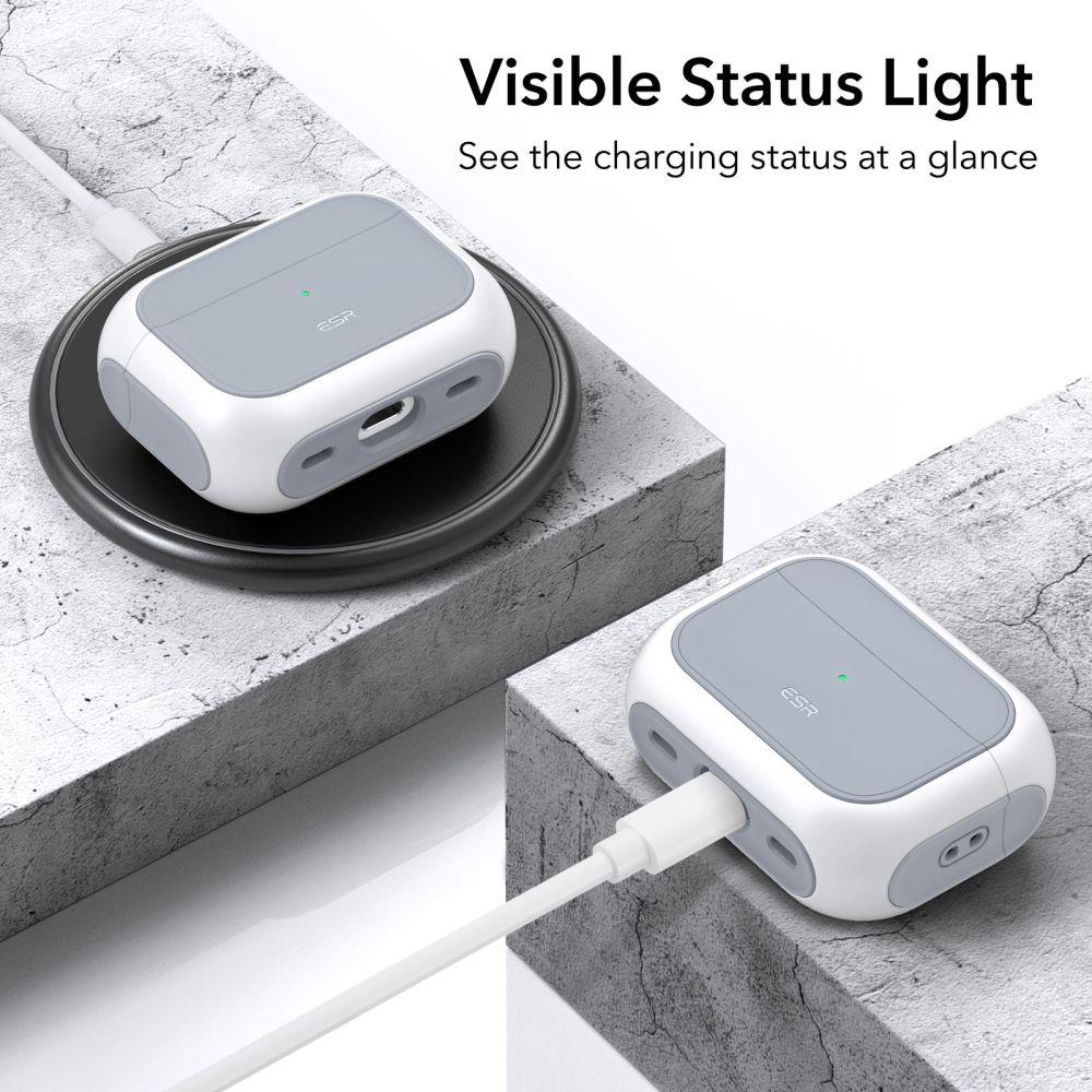 Ümbris ESR Orbit Halolock MagSafe Apple Airpods Pro 2 / 1 (valge)