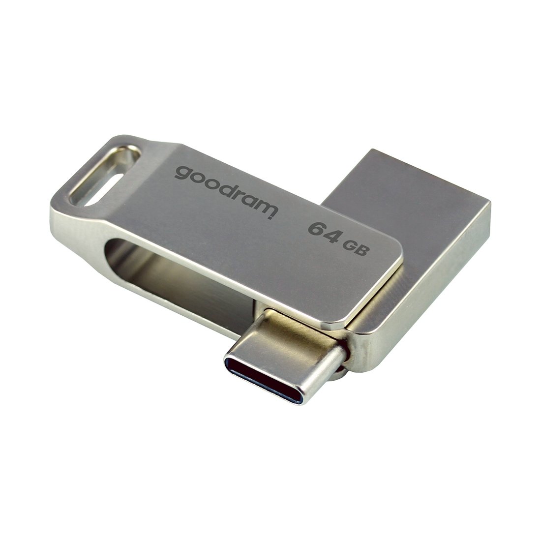 Mälupulk Goodram 64 GB USB 3.2 Gen 1 USB / USB C OTG (hõbedane)