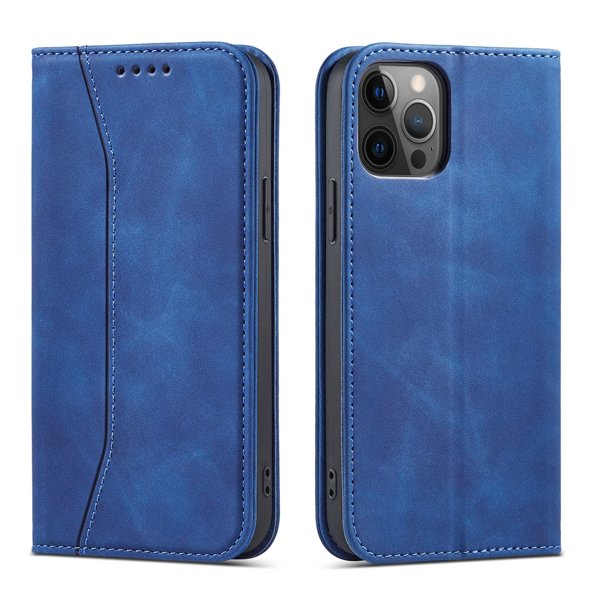 Ümbris kaanega Fancy Pouch iPhone 14 (sinine)