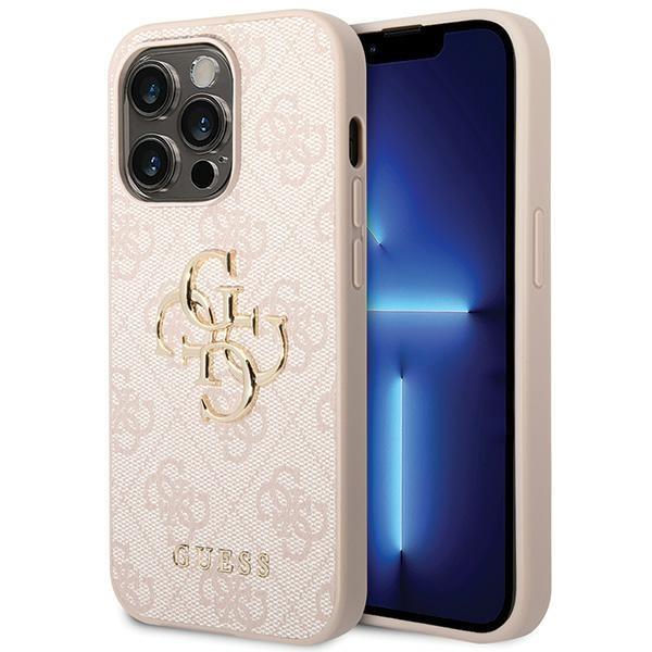 Guess Ümbris GUHCP15L4GMGPI Big Metal Logo iPhone 15 Pro (Roosa)