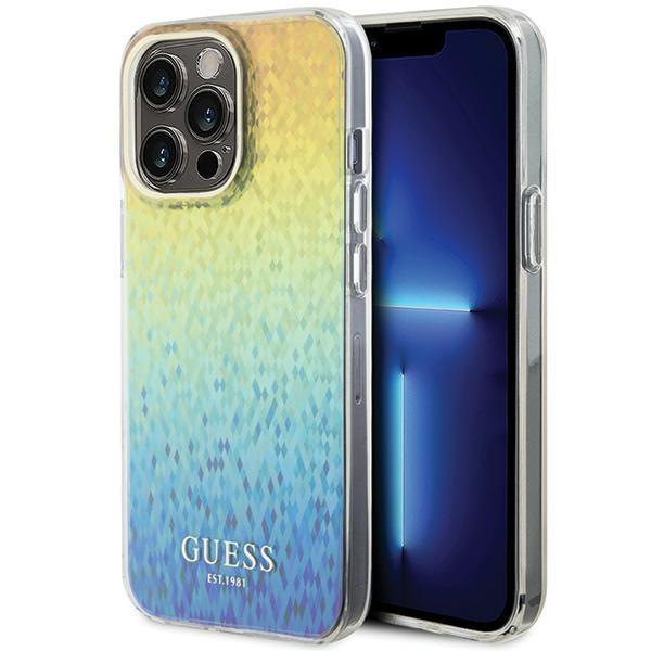 Guess Ümbris IML Faceted Mirror Disco Iridescent iPhone 15 Pro Max (mitmevärviline)