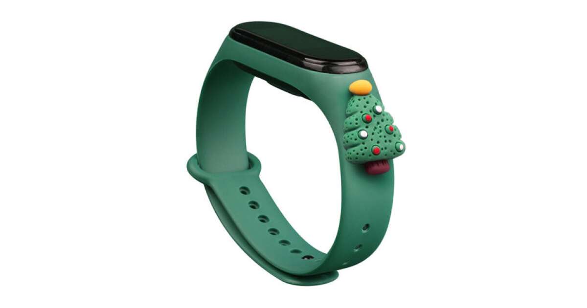 Rihm Xiaomi MI Band 3/4 (roheline/jõulupuu)