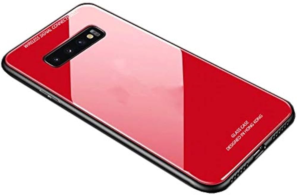 Glass Ümbris Samsung Galaxy S10 (punane)