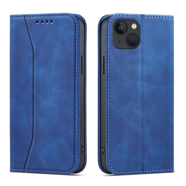 Ümbris kaanega Fancy Pouch iPhone 13 Mini (sinine)