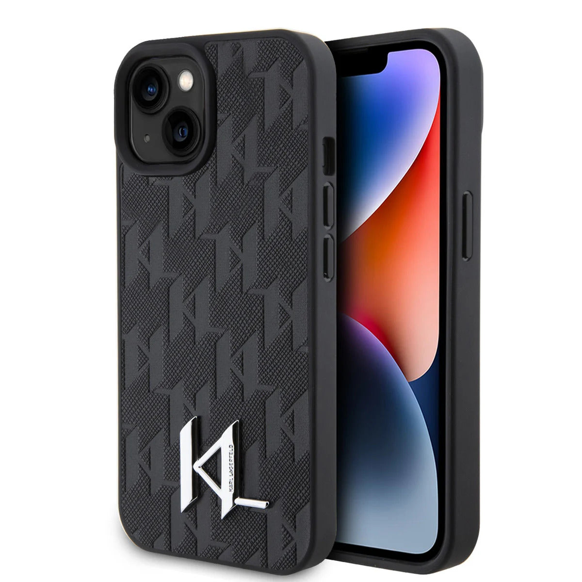 Ümbris Karl Lagerfeld KLHCP15SPKLPKLK KL Metal Logo iPhone 15 (must)