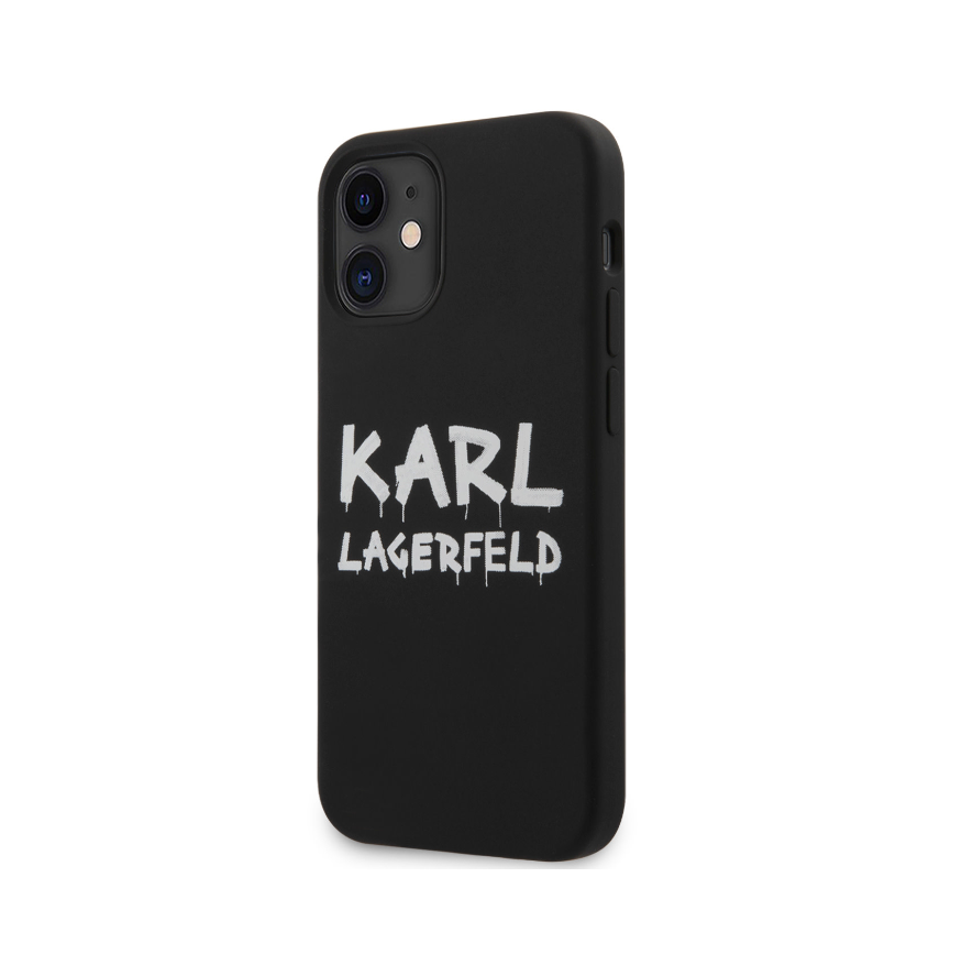 Ümbris Karl Lagerfeld KLHCP12SSLSTBK Graffiti iPhone 12 Mini (must)