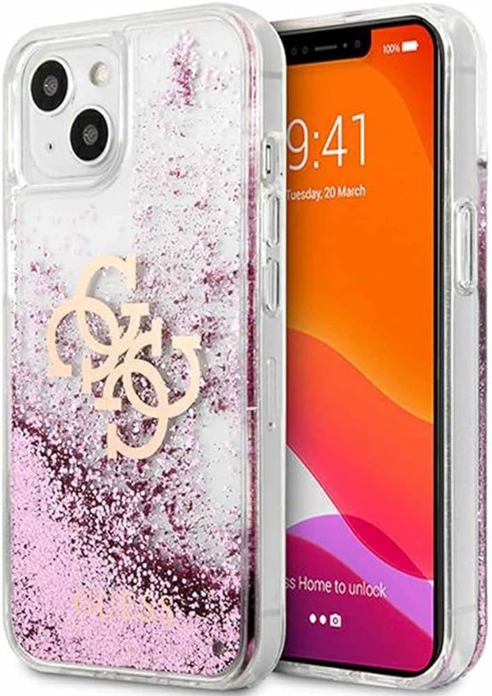 Guess Ümbris GUHCP13SLG4GPI Iphone 13 Mini (roosa glitter)