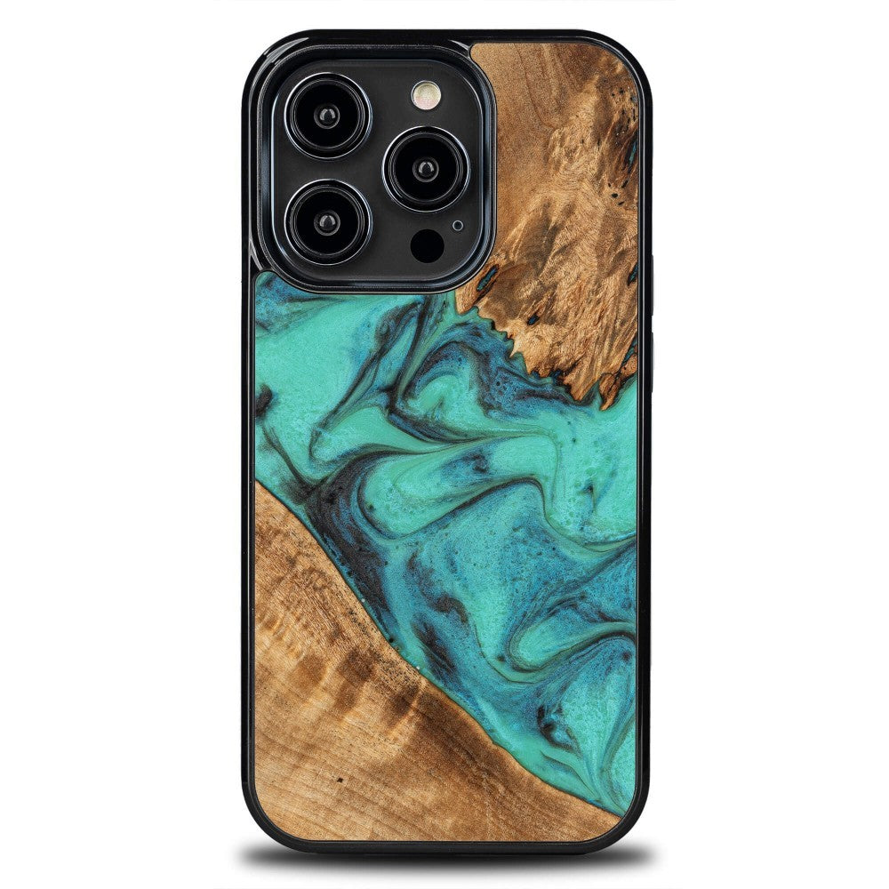 Ümbris Bewood Resin Case Turquoise iPhone 14 Pro