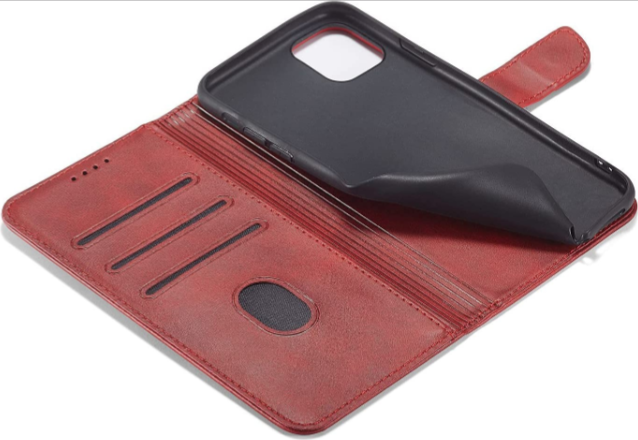 Ūmbris kaanega Wallet Case Samsung A35 (punane)